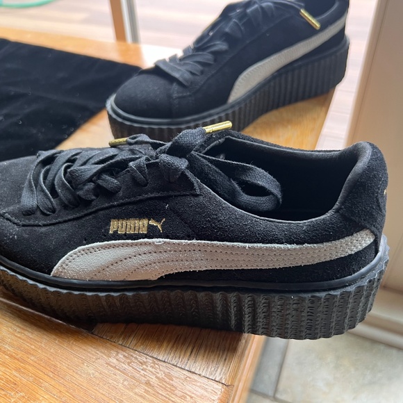 Puma X Fenty Rihanna Creepers- Black w/ White Suede- Never Worn - Picture 2 of 11
